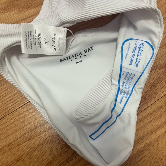 Sahara Ray White Ribbed Tank High Waist Bikini - Picture 11 of 14